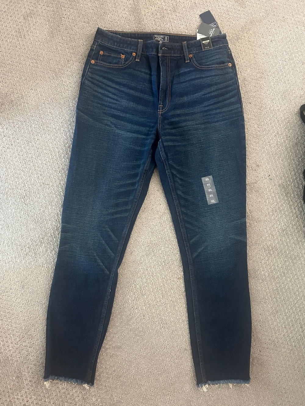 A&F High-Rise Slim Jeans